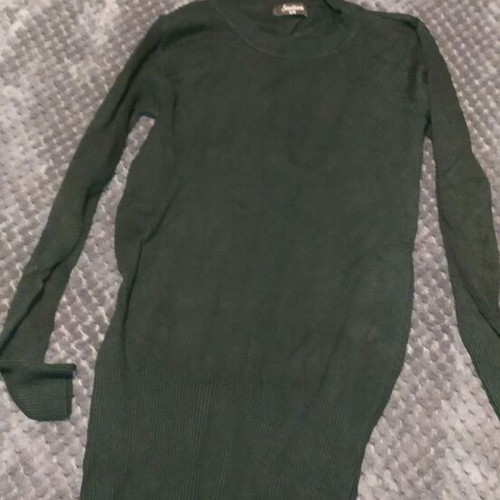 Black woolen blouse dress like new