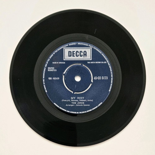 Tom Jones She's A Lady / My Way 7" vinyl single like new