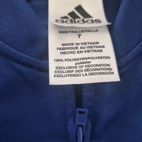 Adidas Essentials Tiberio 3-Stripes Tricot Track Suit used, blue, size 7 years