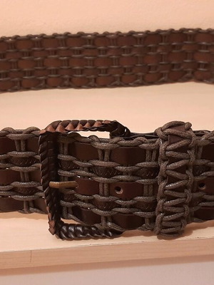 Leather belt brown 120 cm like new