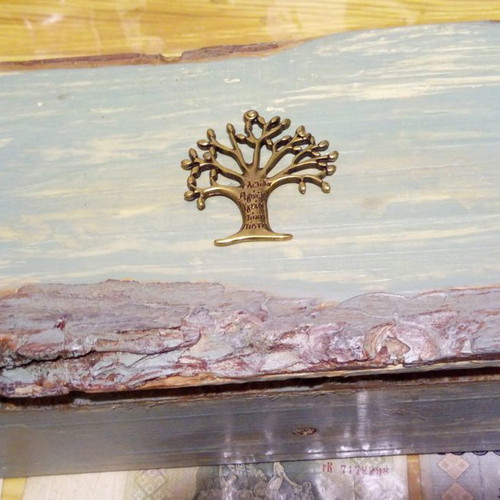 Handmade small furniture chests with varnish and decoration
