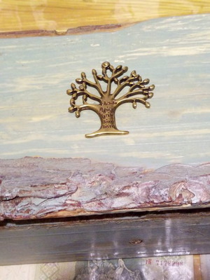 Handmade small furniture chests with varnish and decoration