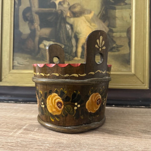 Wooden vintage planter used