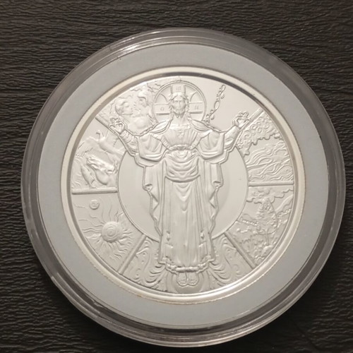 Silver Ounce "Jesus the Creator" Samoa 31.1g 999 Fine Silver like new