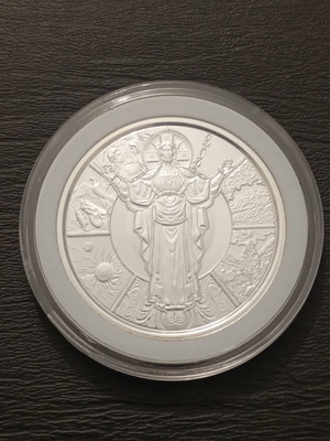 Silver Ounce "Jesus the Creator" Samoa 31.1g 999 Fine Silver like new