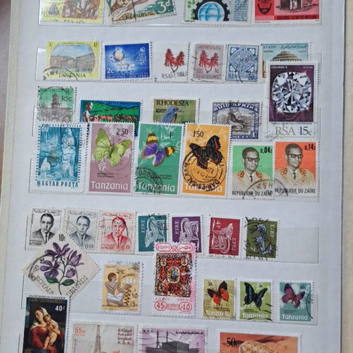Album with foreign stamps like new