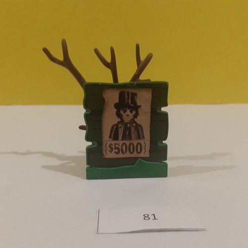 Playmobil wanted poster sign 81