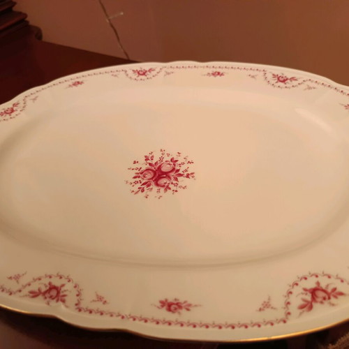 Scherzer Bavaria porcelain dinnerware set new with pink roses