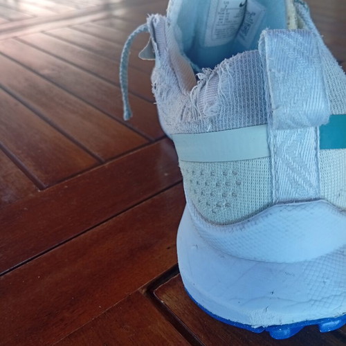 Nike React Pegasus Trail 4 shoes used, size 40, gray and turquoise