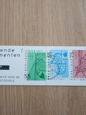 Netherlands stamp block like new, commemorative 1989