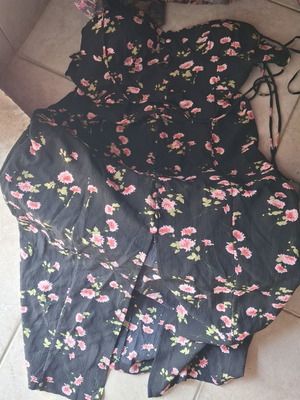 Dress and blouse new, black