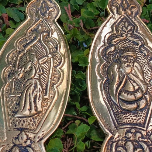 Vintage brass serving set like new