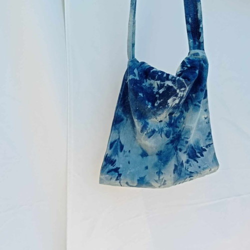 Jean bag handmade tie dye new, lightweight