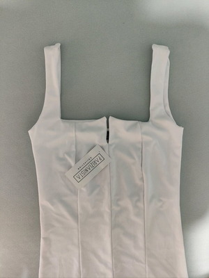 Pencil midi dress white new, tight fit