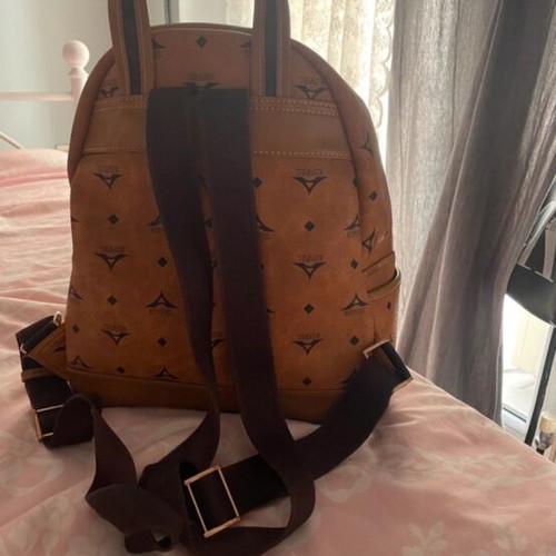 Le tour Eiffel backpack bag used, brown and orange