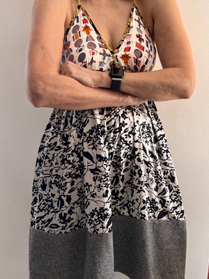 S'NOB silk dress like new, multicolor, size M