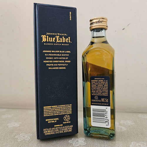Johnnie Walker Blue Label miniature with original box, new