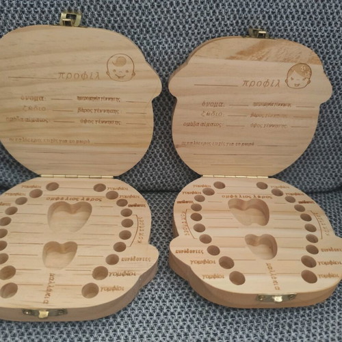 Tooth keepsake boxes for first teeth, new