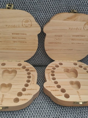 Tooth keepsake boxes for first teeth, new