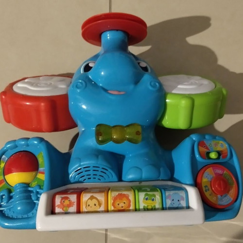 Baby Clementoni Elephant Maestro toy with music like new for 10+ months