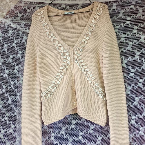 Moschino Cheap and Chic summer cotton cardigan like new, size M, beige