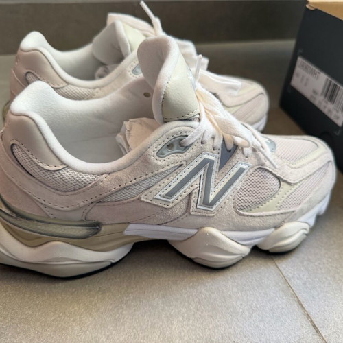New Balance 9060 Unisex Shoes New, white and beige sneakers