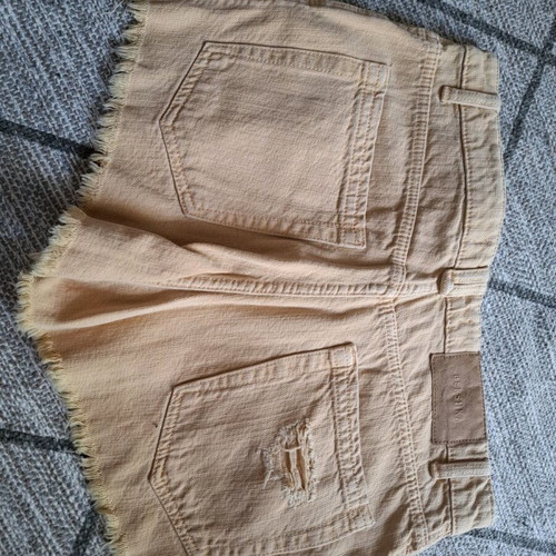 Denim shorts Bershka orange like new, size S