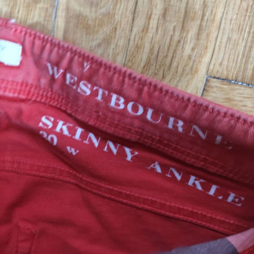 Burberry Brit Westbourne red cotton jeans like new size 30