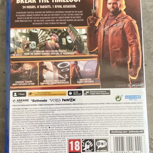 Deathloop PlayStation 5 game like new
