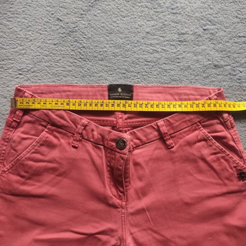 Maison Scotch women's pants used, coral color, size M