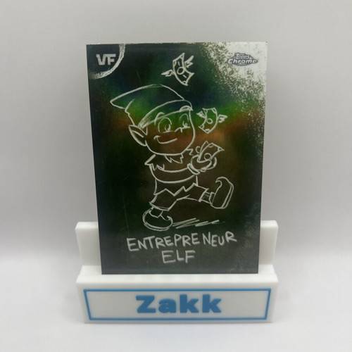 2026 Topps Veefriends Chrome Entrepreneur Elf Chalkboard Insert like new