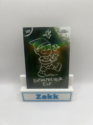 2026 Topps Veefriends Chrome Entrepreneur Elf Chalkboard Insert like new