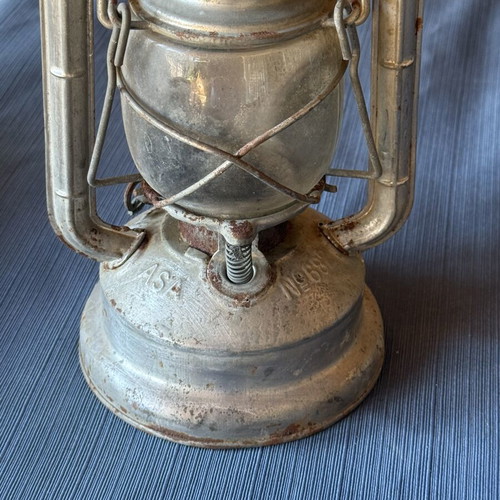 Antique oil lamp used