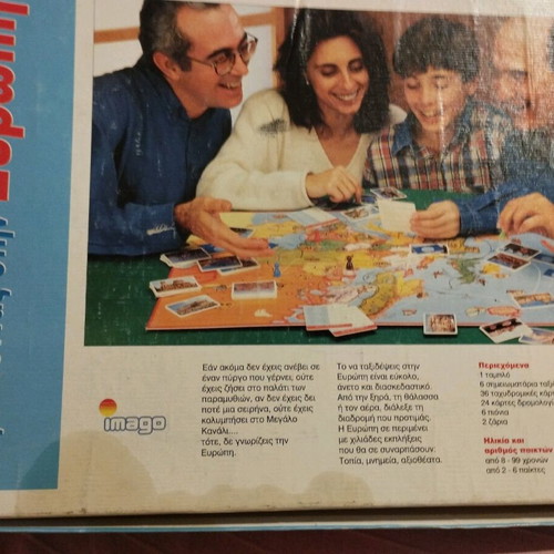 Traveling in Europe board game used, complete
