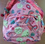 Children's colorful backpack used