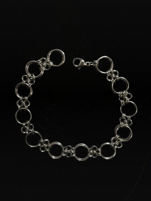 Chainmail bracelet handmade, new, silver stainless steel
