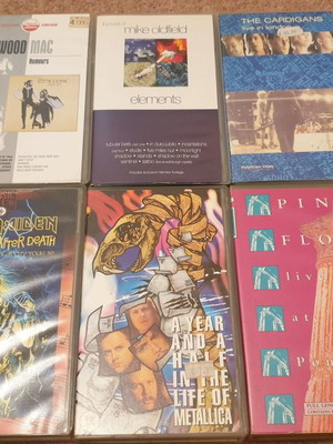 Музикални VHS касети употребявани, рок жанр