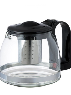 Glass Teapot with Stainless Steel Filter 1250 ml new