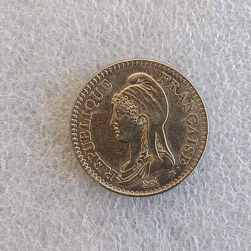 France 1 Franc 1992 commemorative coin used, nickel
