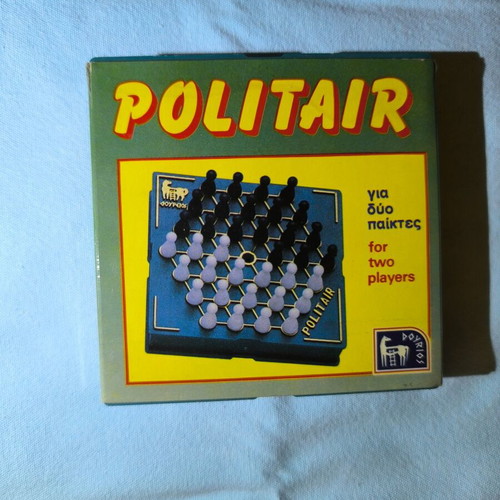 Doureios Politiar board game for two players, vintage
