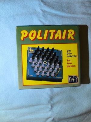 Doureios Politiar board game for two players, vintage