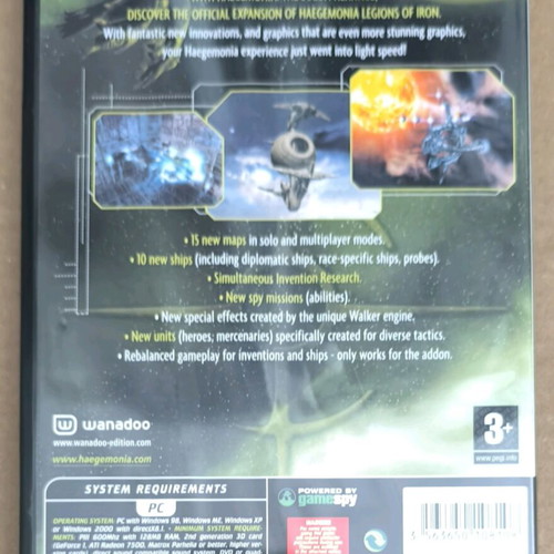 Haegemonia The Solon Heritage Expansion Pack PC game like new