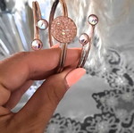Don Joyelli jewelry set in rose gold tone, like new