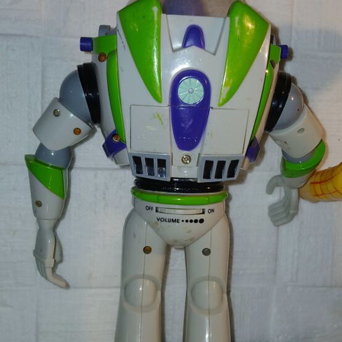 Toy Story walkie-talkie set used with Buzz Lightyear and Sheriff Woody figures