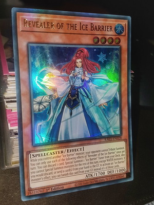 Revealer of the Ice Barrier YuGiOh TCG Ultra Rare Foil card like new