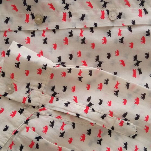 Zara shirt with dog print like new, white