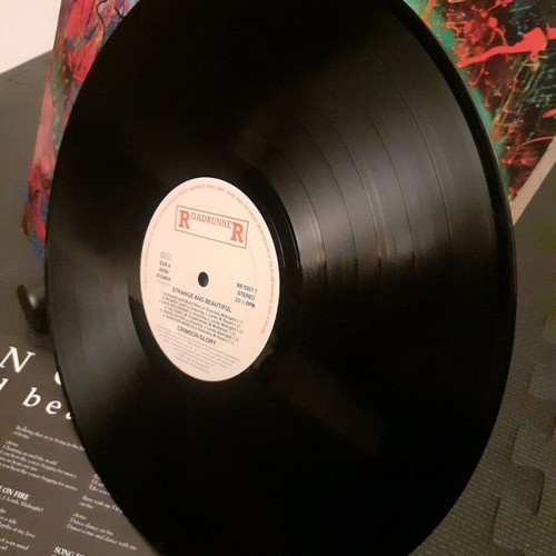 Crimson Glory Strange And Beautiful vinyl LP album 1991 used metal