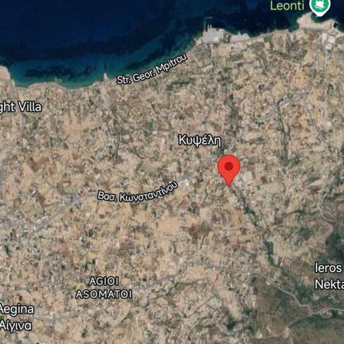 Land plot in Aegina Kypseli area, 492 m², buildable, corner