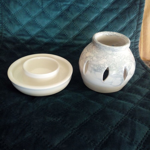 Handmade ceramic tealight holder new from Kythera