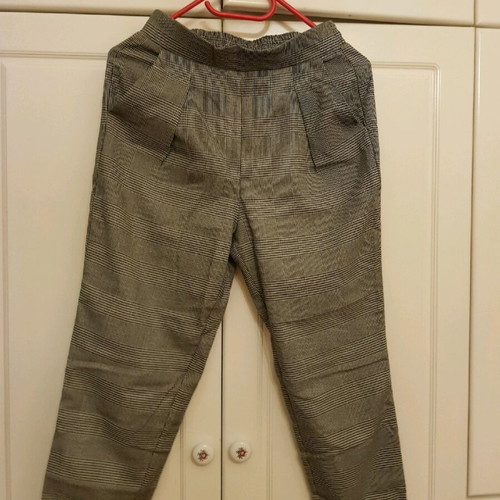 Fabric pants used, size XS and 36